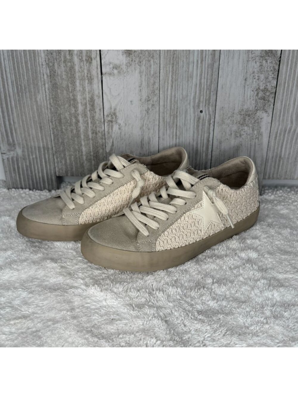 Shu Shop Paula Sneakers Bone Size 6.5
